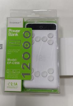 CARGADOR PORTATIL ECOPOWER 12000MAH EPC-956